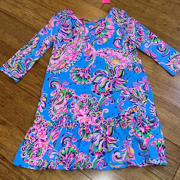 Lilly Pulitzer Girls Jena Dress in Multi Mermaid Grotto Sizes Large & XL NWT - Picture 2 of 10